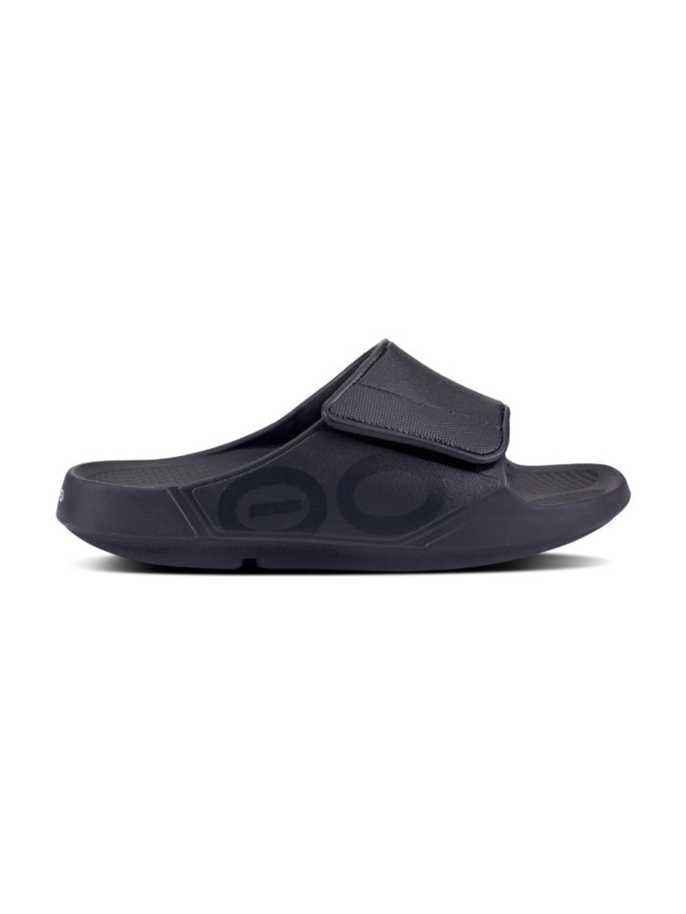 OOFOS OOahh Sport Flex Slide Sandal - Matte Black - 8